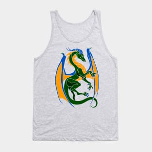 Colorful Dragon Art Tank Top